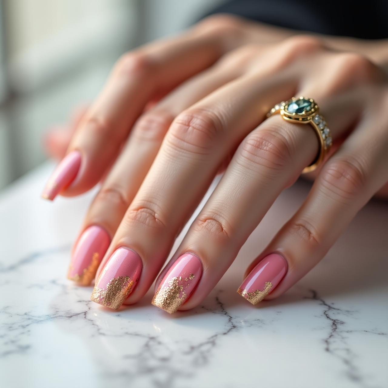 Artistic nail design by Gear & Glam Nails in San Francisco